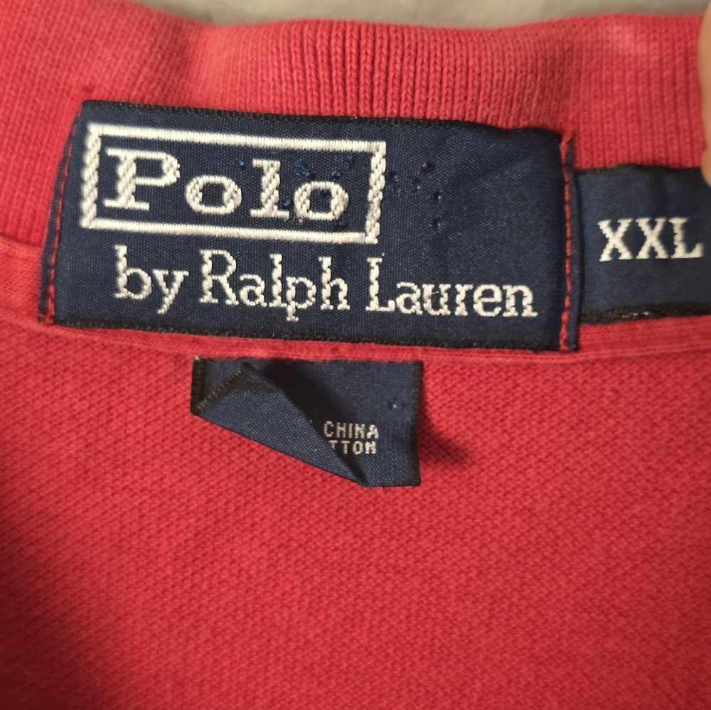 Polo by Ralph Lauren Men's Classic Red Polo Shirt - Picture 3 of 5